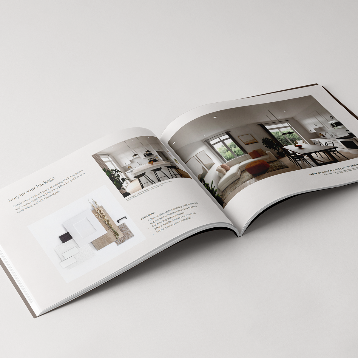 Brochure open to middle page