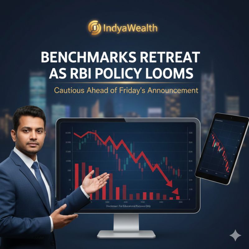 Benchmarks Retreat as RBI Policy Looms