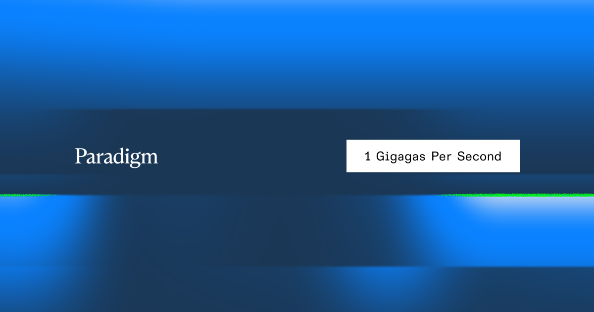 Reth’s path to 1 gigagas per second, and beyond