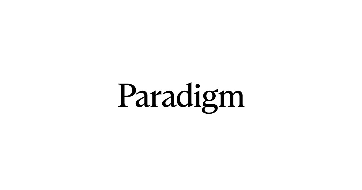 Paradigm OpenGraph image from its public writing page.