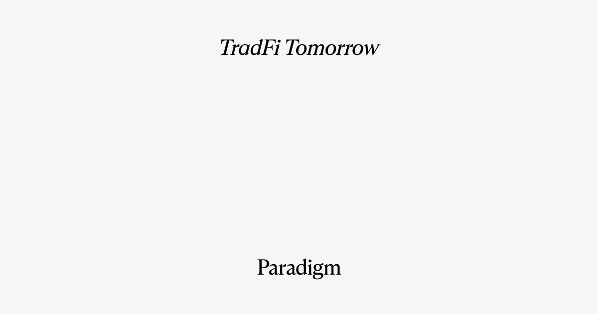 TradFi Tomorrow: DeFi and the Rise of Extensible Finance