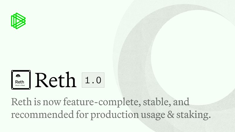 Releasing Reth 1.0! OpenGraph
