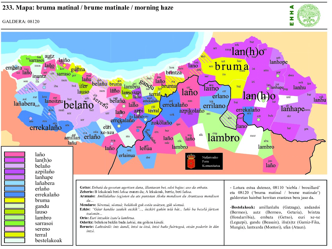 Cómo decir bruma en euskera