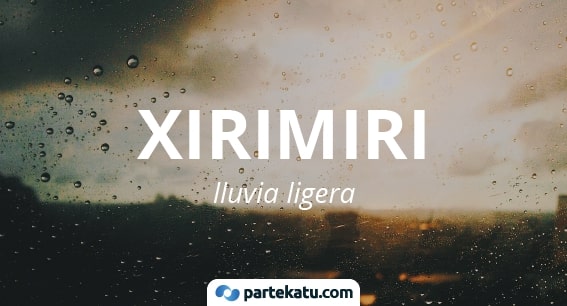 xirimiri significado