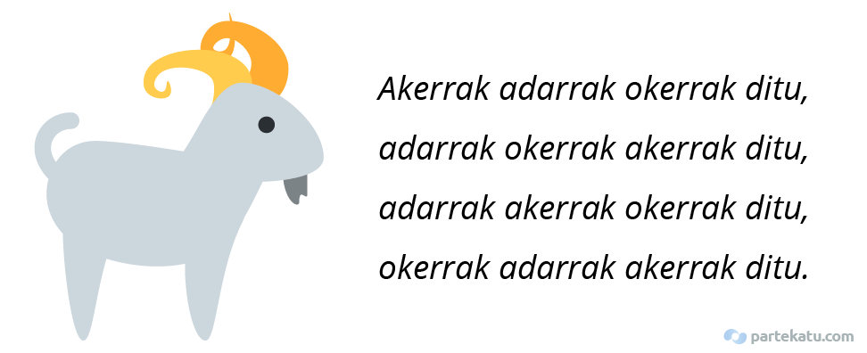 Akerrak adarrak okerrak ditu