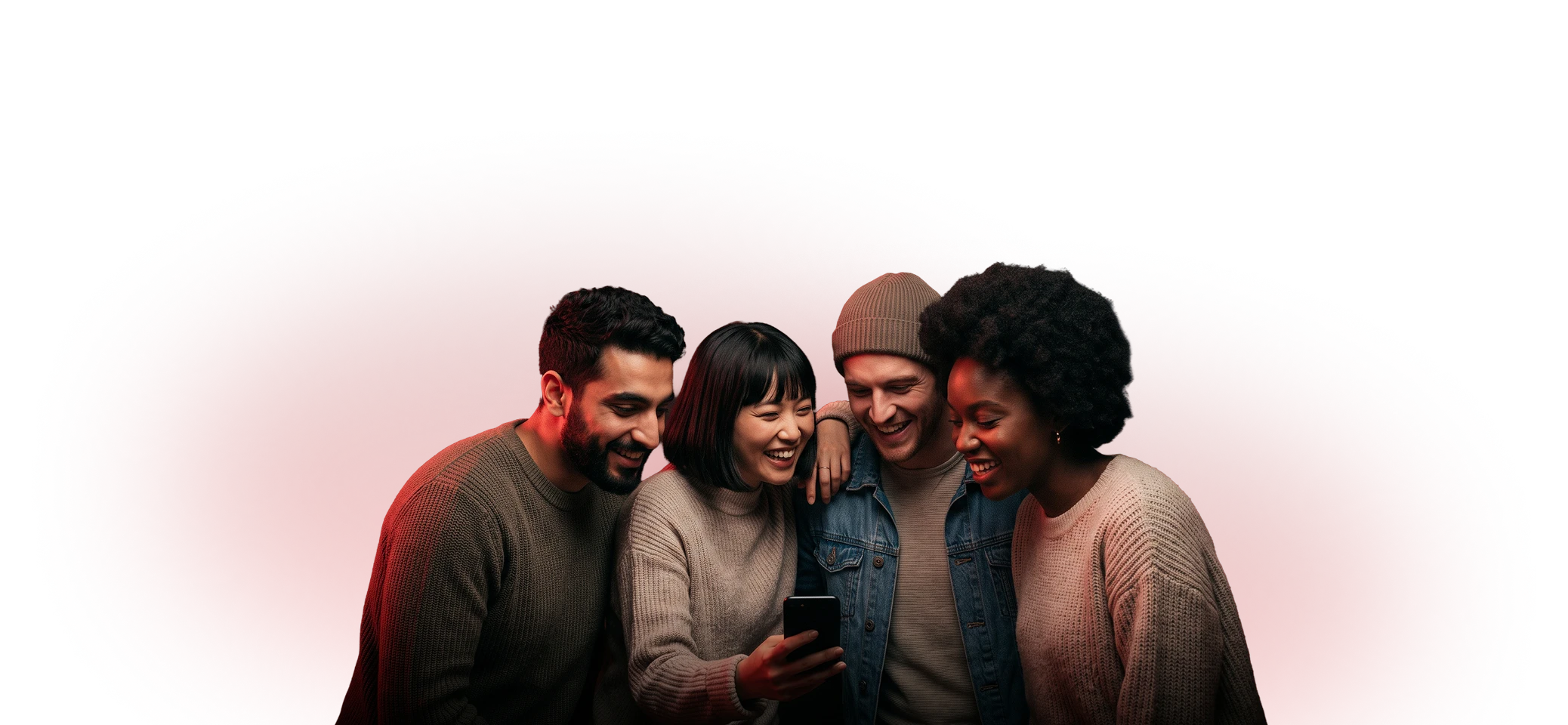 Four friends travelling together
