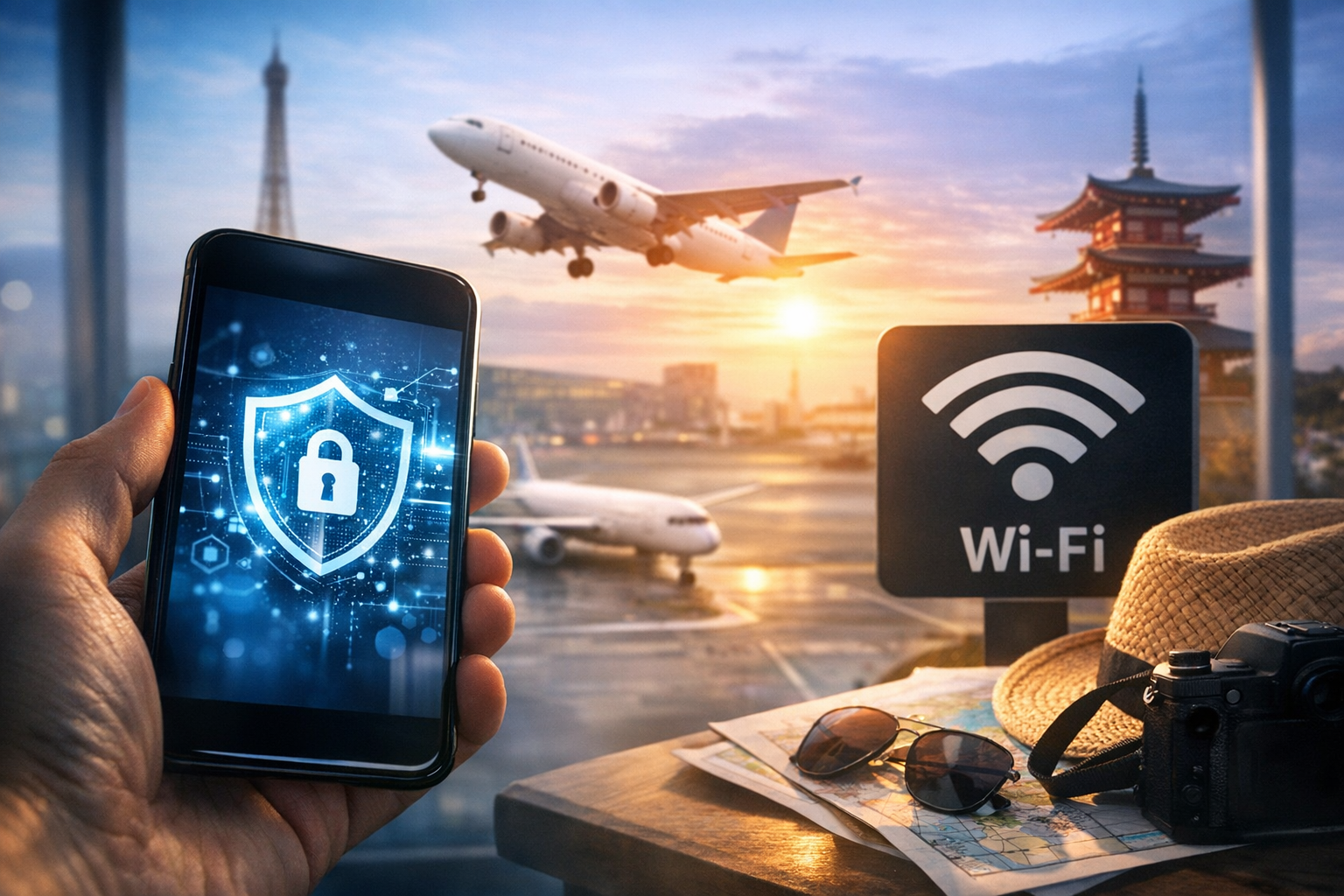 Travel eSIM security: is it safer than public Wi‑Fi? (privacy, VPN, scams) Image