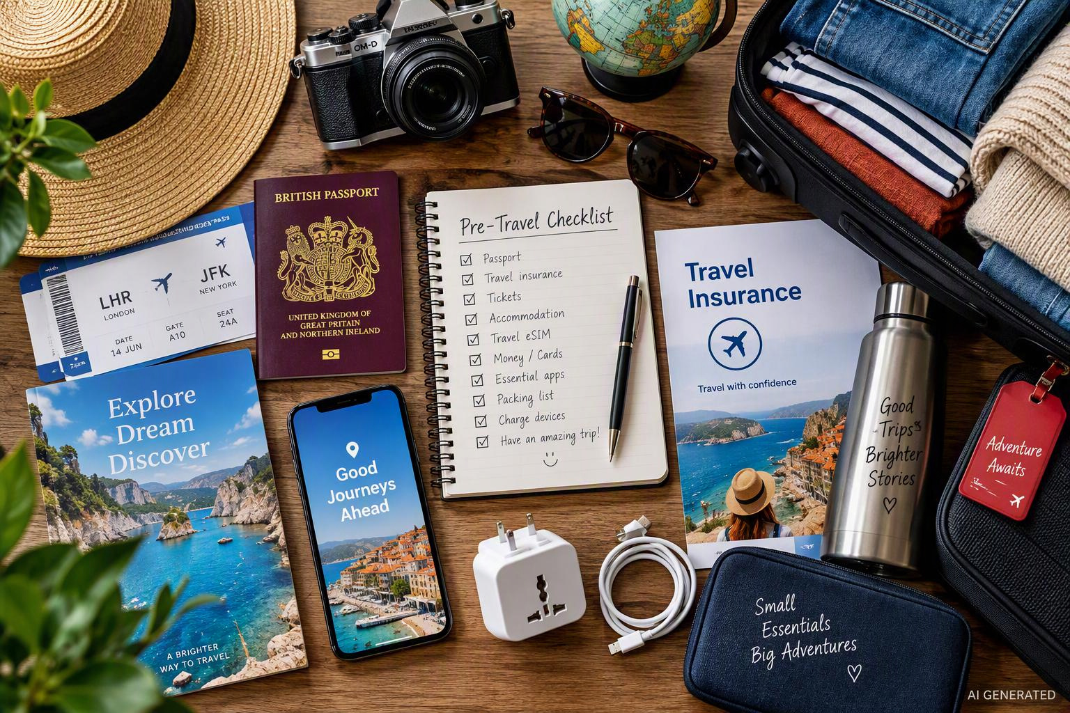 The Ultimate Pre-Travel Checklist Everything You Need to Do Before You Fly Image