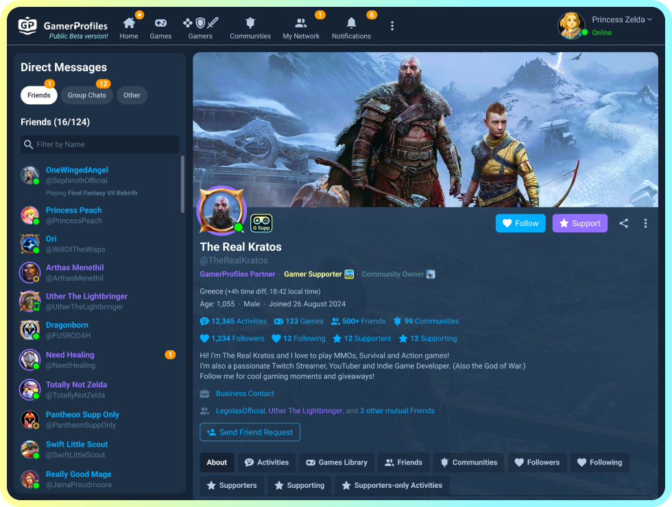 Follow & Connect with Gamers - GamerProfiles