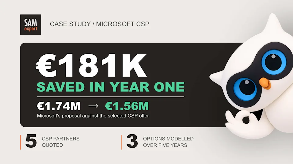 €181K Saved in Year One by Choosing CSP Over a Microsoft Enterprise Agreement €181K Saved in Year One by Choosing CSP Over a Microsoft Enterprise Agreement