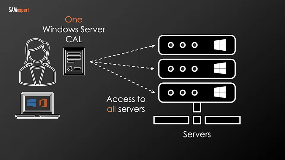 Client Access License - one per user Client Access License - one per user