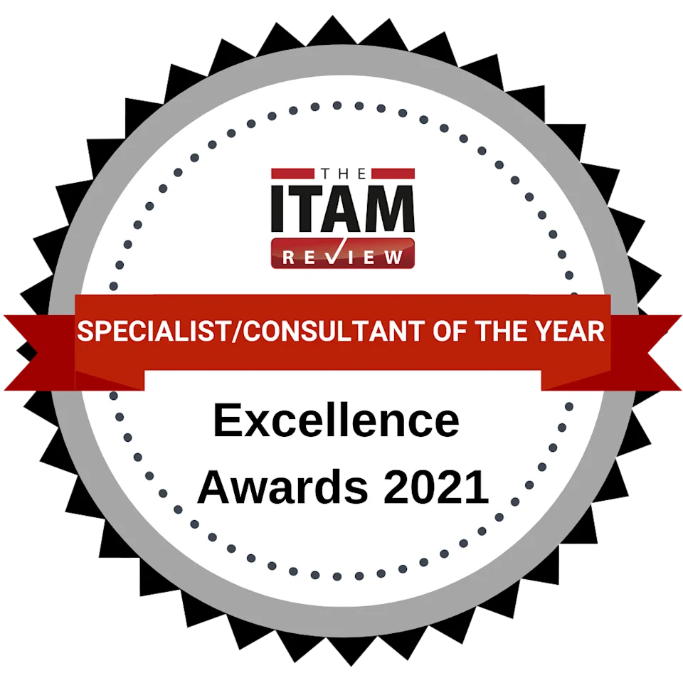 ITAM Review Excellence Award 2021 Consultant of the Year badge
