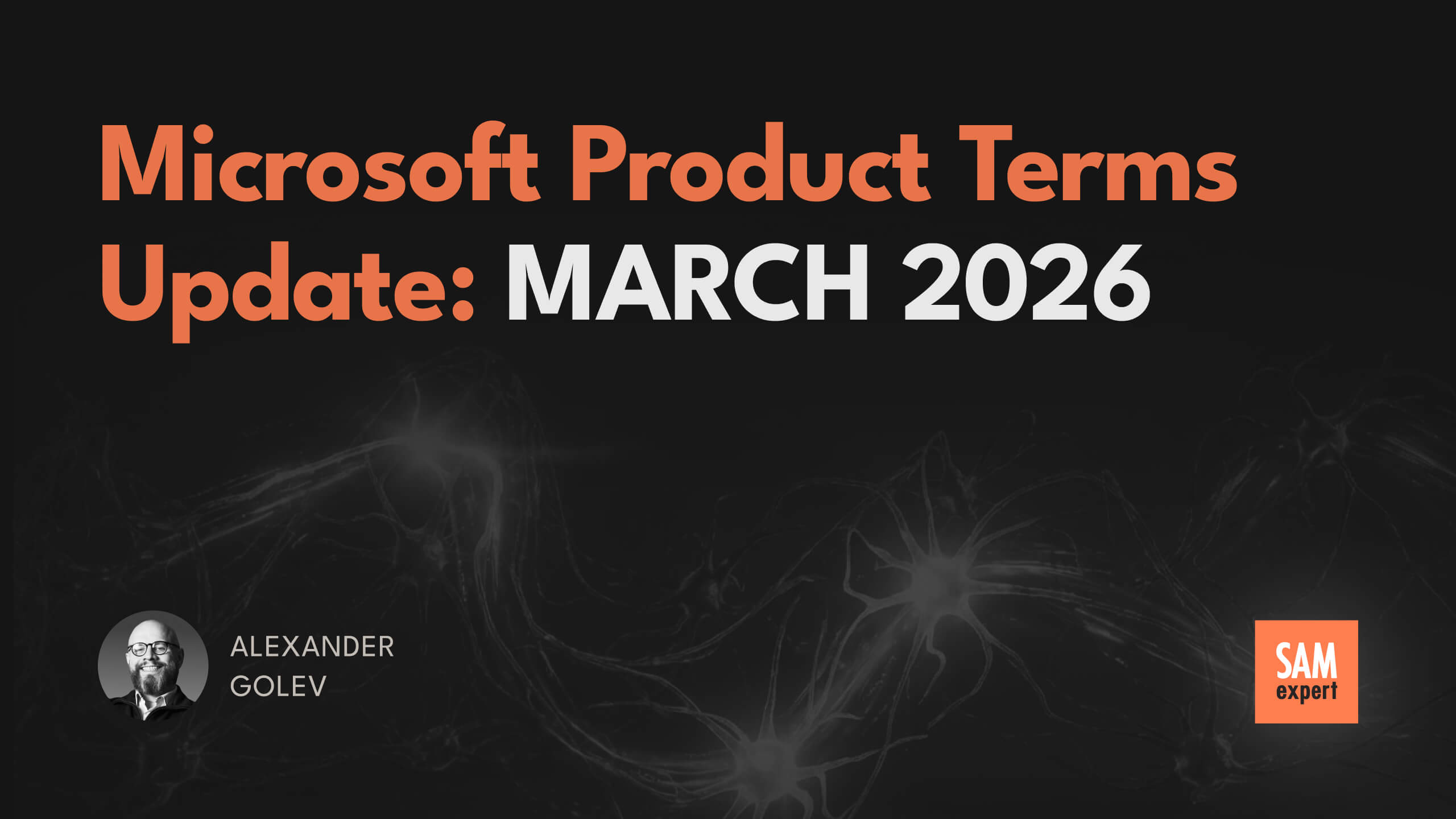 Microsoft Product Terms Update: March 2026