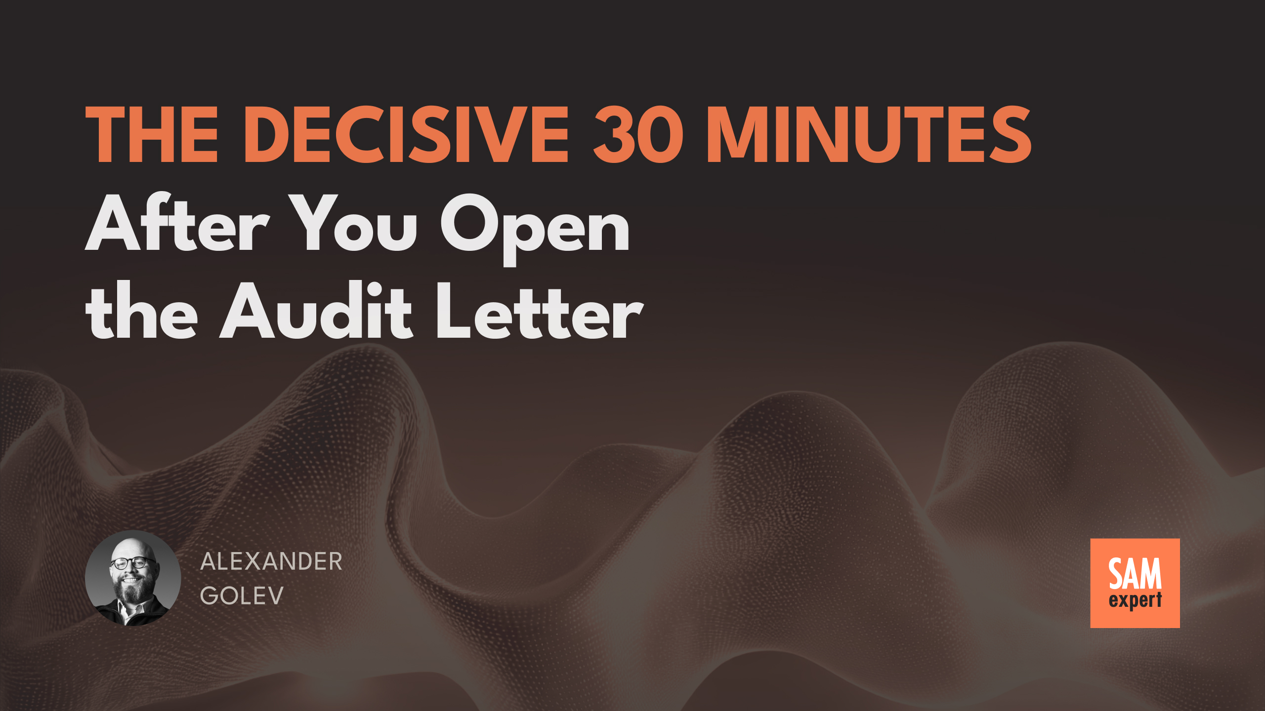 The Decisive 30 Minutes After You Open the Audit Letter