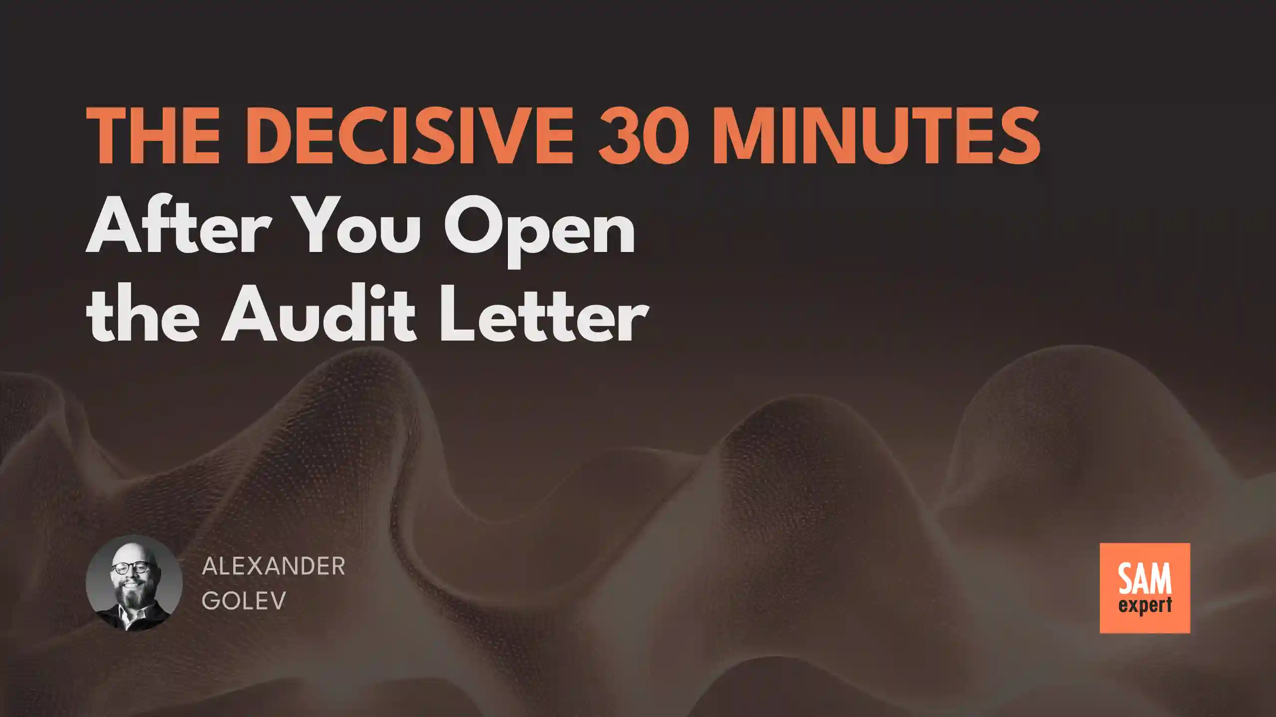 The Decisive 30 Minutes After You Open the Audit Letter