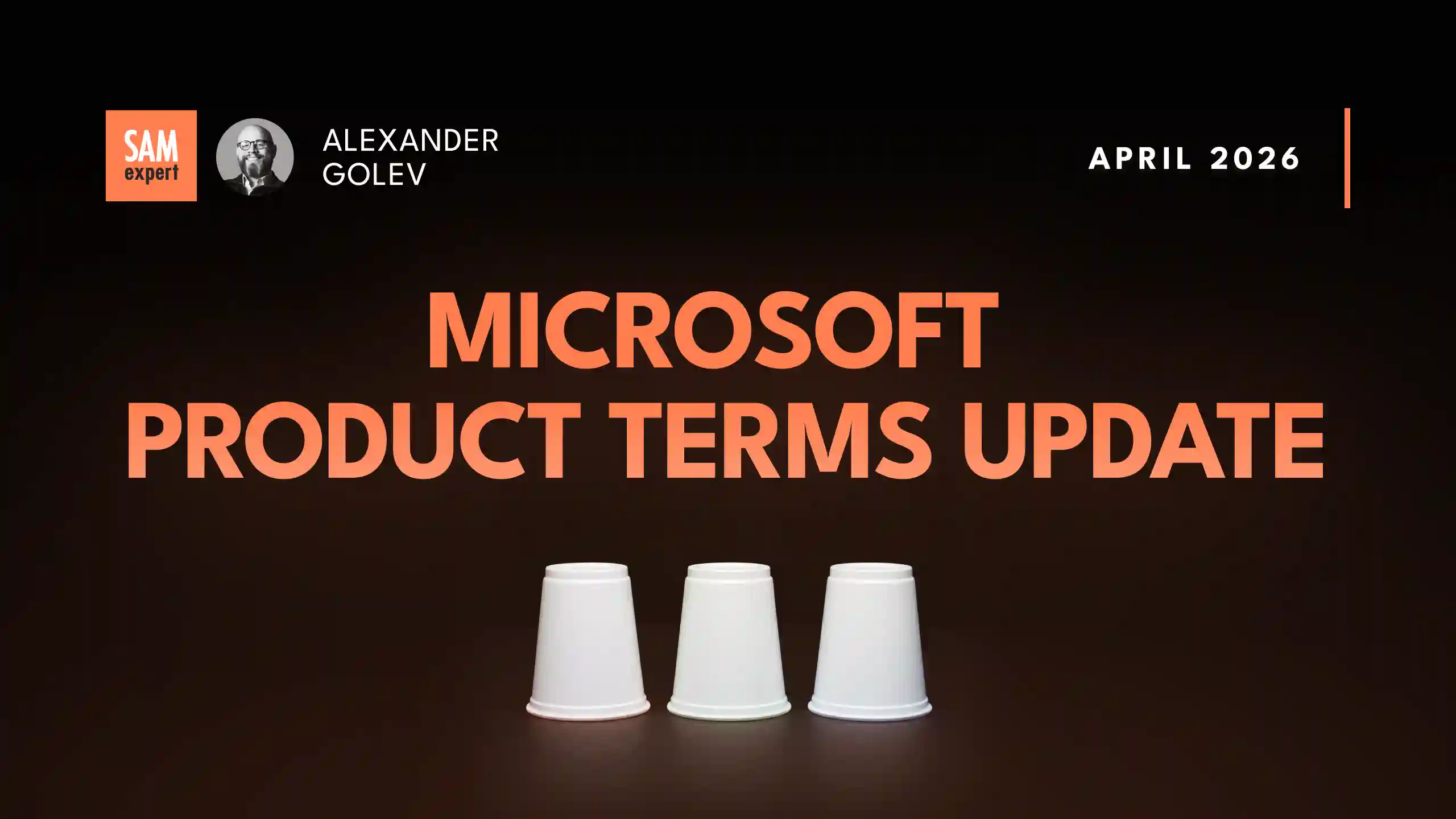 Microsoft Product Terms Update: April 2026