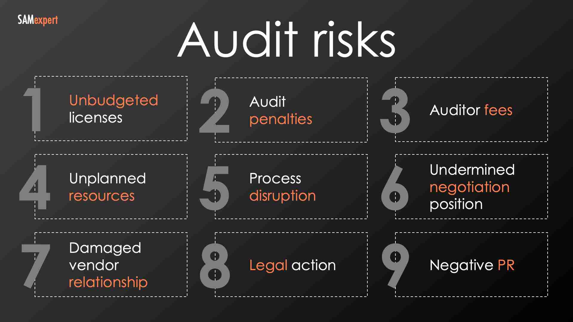 Microsoft Audit risks Microsoft Audit risks