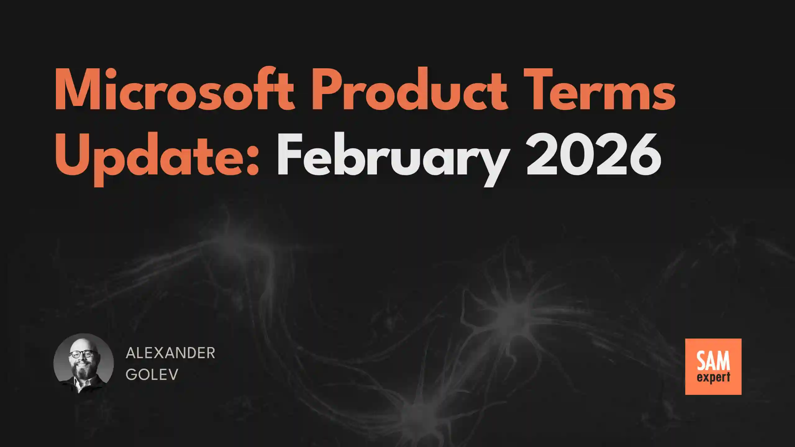 Microsoft Product Terms Update: February 2026
