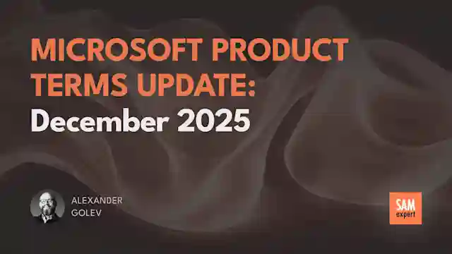 Microsoft Product Terms Update: December 2025