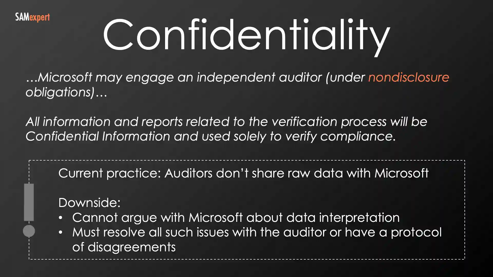 Microsoft Audit Confidentiality and Data Sharing Microsoft Audit Confidentiality and Data Sharing
