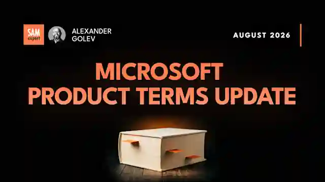 Microsoft Product Terms Update: August 2026