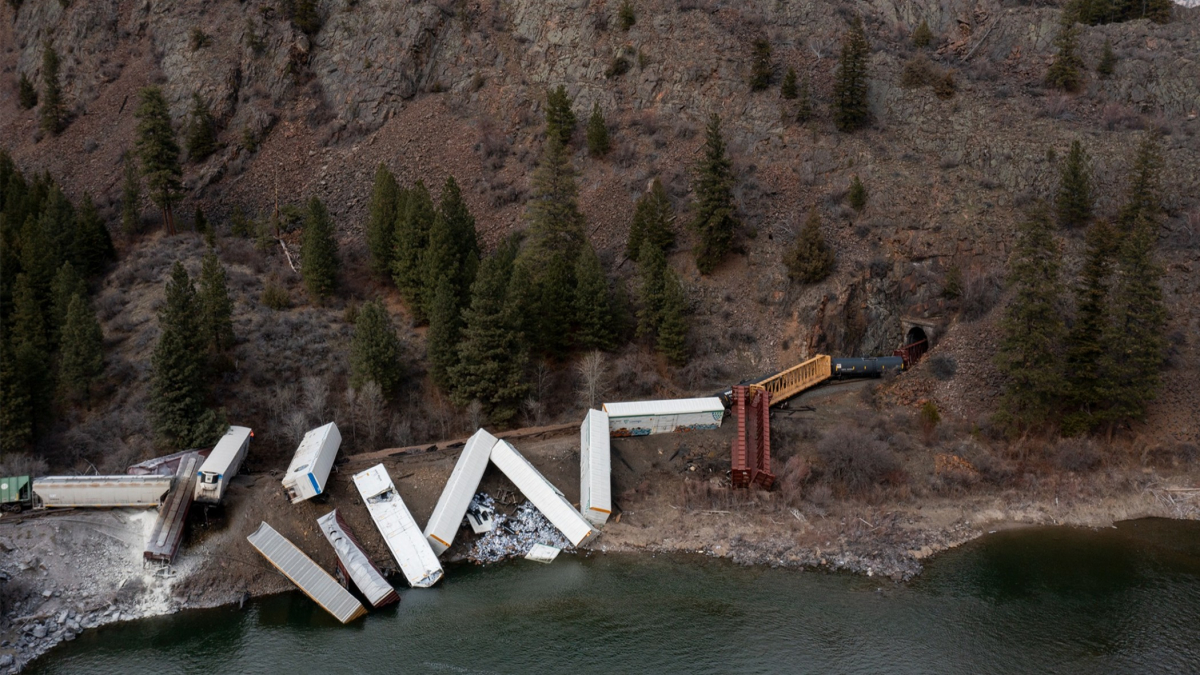 Train Cars Derail In Montana, No Injuries Reported
