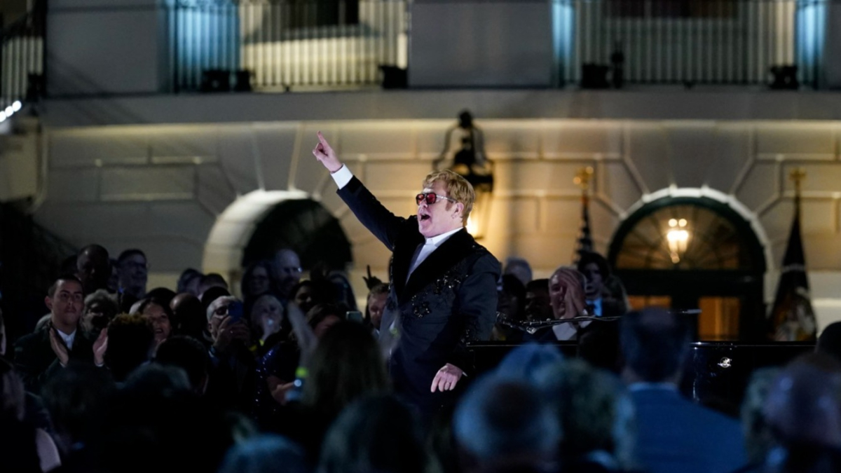 'Let's Have Some Music': Elton John Plays White House