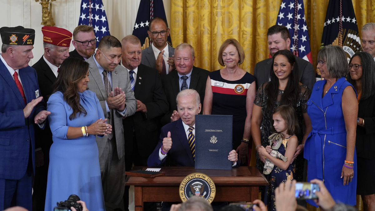 Biden Signs Bill Expanding Benefits for Veterans Exposed to Toxic Burn Pits