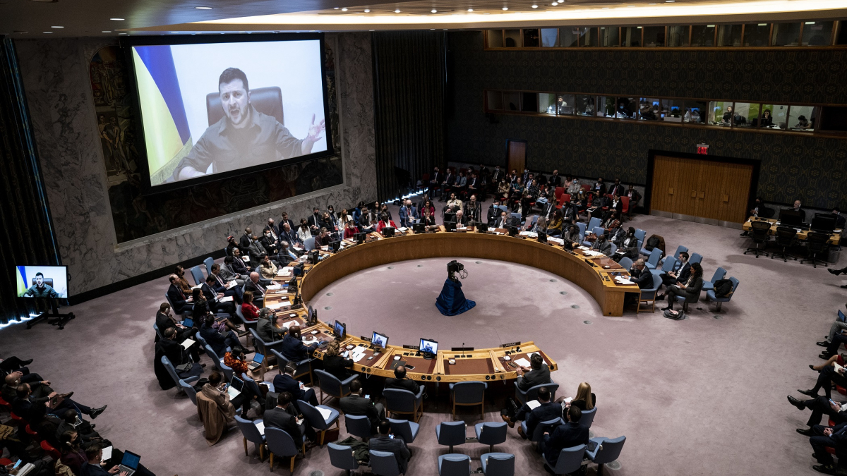Zelenskyy at the UN Accuses Russian Military of War Crimes
