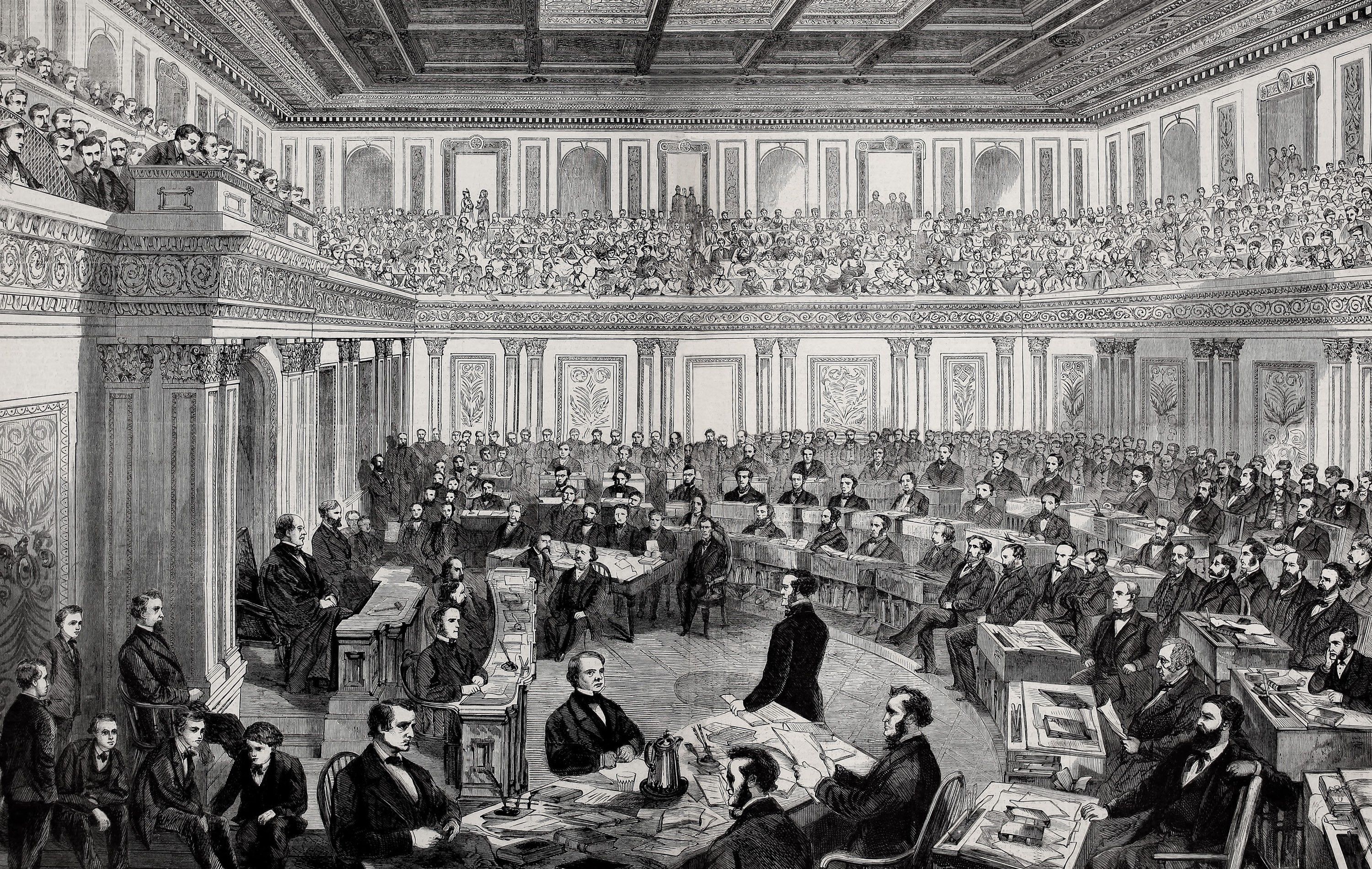 Учреждение главного магистрата. Сенат конгресса США. Сенат и палата представителей США 1787. Конгресс США 1787. Сенат США В 19 веке.