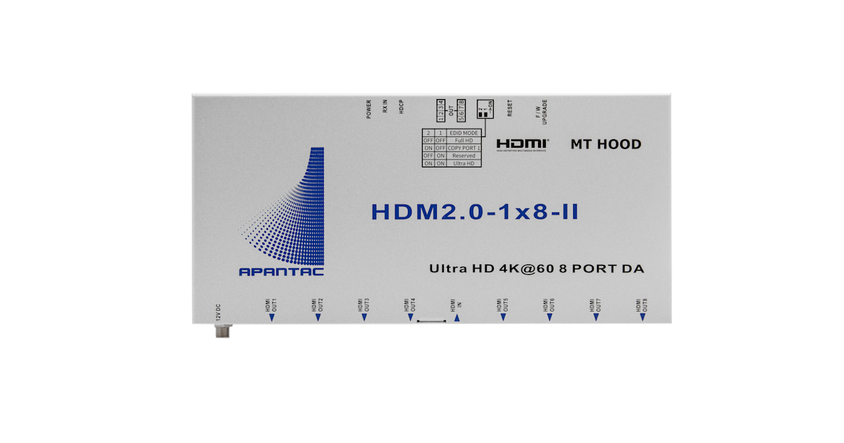 MT HOOD HDMI 2.0 Distribution Amplifiers & Splitters | Apantac MT HOOD HDMI 2.0 Distribution Amplifiers & Splitters | Apantac
