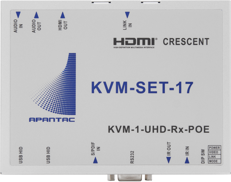 CRESCENT 4K/UHD KVM Extender/Receiver - Set 17
