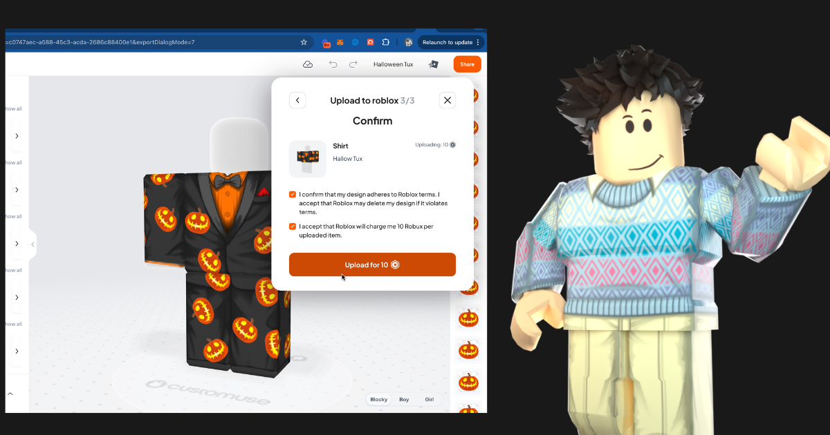 How to upload Roblox Classic Clothing directly into Roblox from