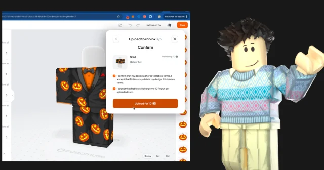 How to upload Roblox Classic Clothing directly into Roblox from Customuse