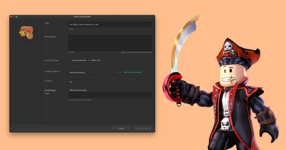 Cover Image for How to upload a 3D Shirt or Accessory to Roblox: a Step-by-Step Guide