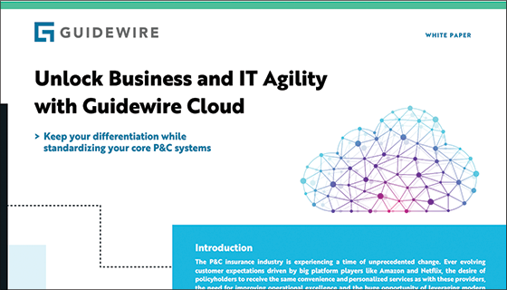 Sbloccare l'agility per Business e IT con Guidewire Cloud