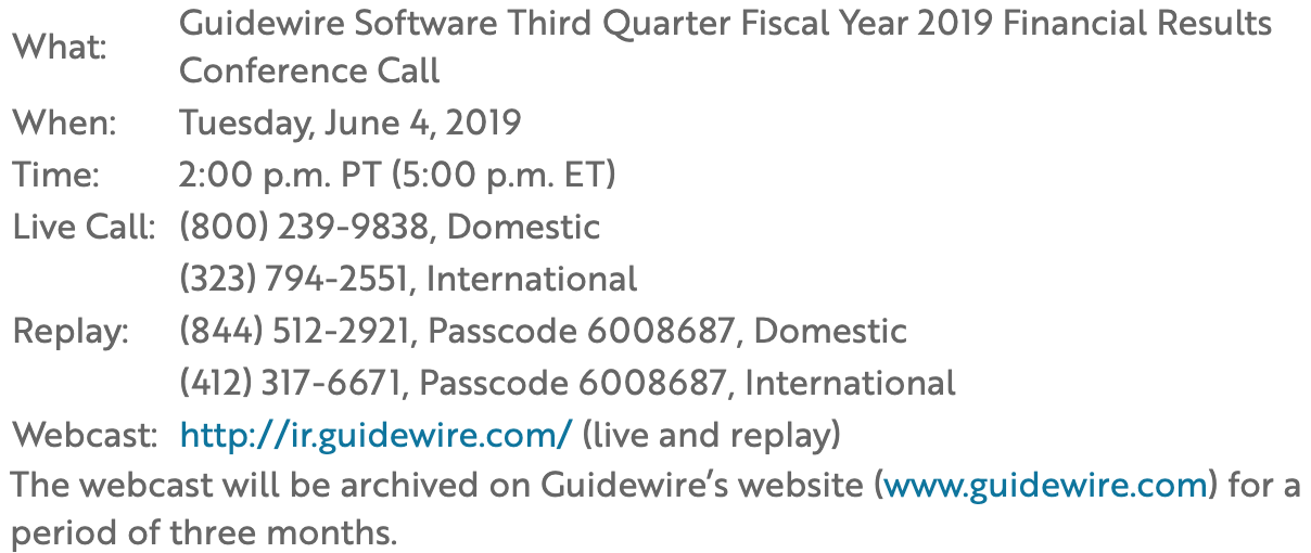 Third Quarter Fiscal Year 2019 Tab 2