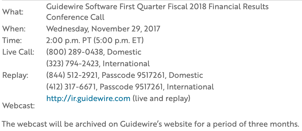 First Quarter Fiscal 2018 tab 2