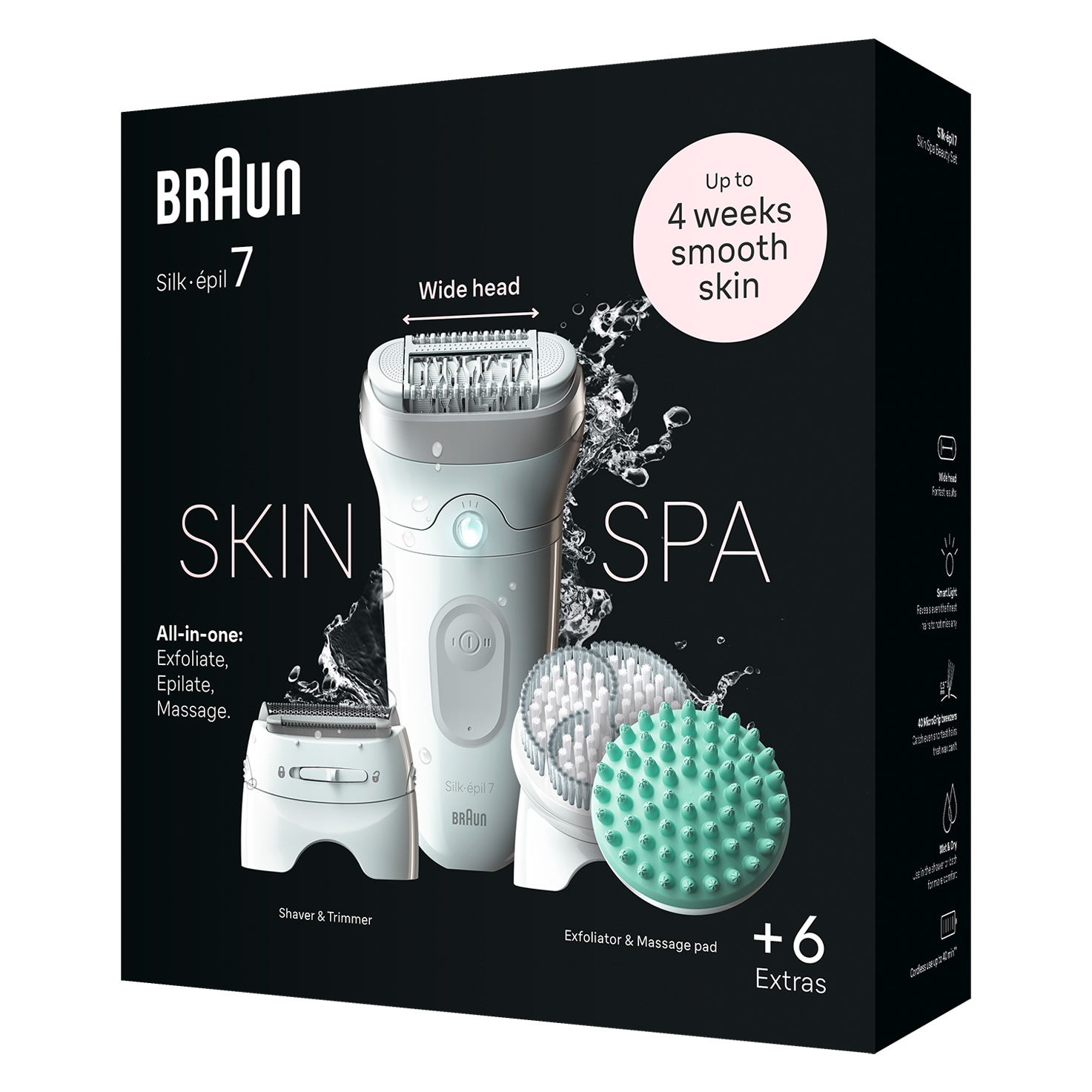 Silk·épil 7 7-081 SkinSpa Epilator | Braun SG