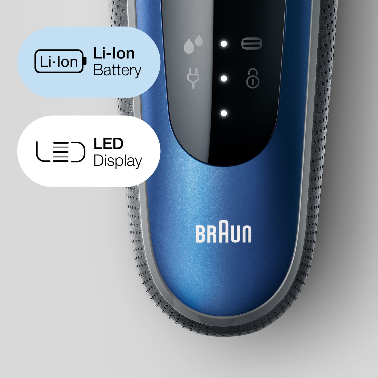 Series 6 61-B1500s blue. Wet shaver & SG attachment, Braun travel Dry | case 1 with and