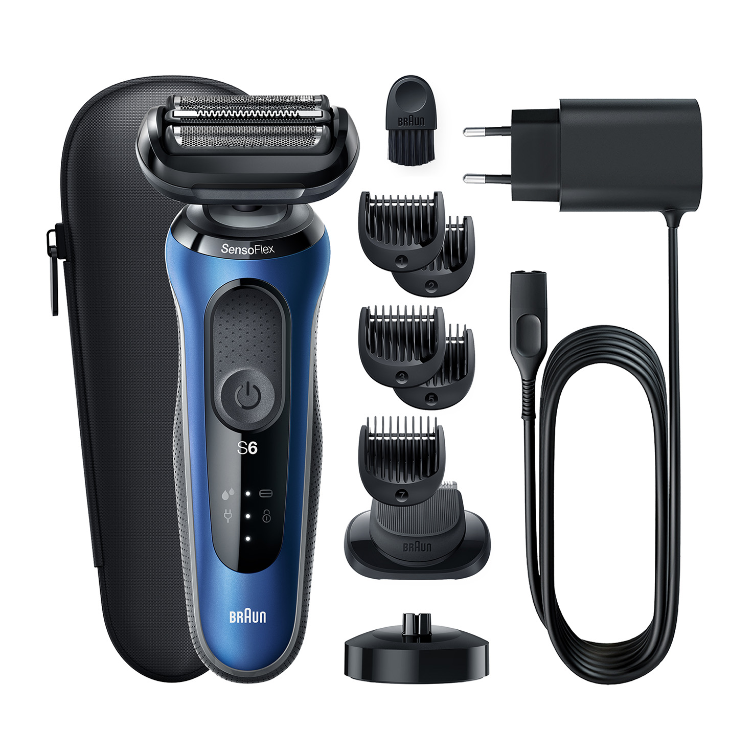 Series 6 61-B4500cs Wet & Dry shaver with charging stand and 1 