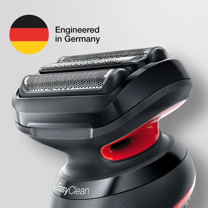 ▷ Braun Series 5 51-R1200S Herrenrasierapparat Folienschaber Trimmer  Schwarz, Rot