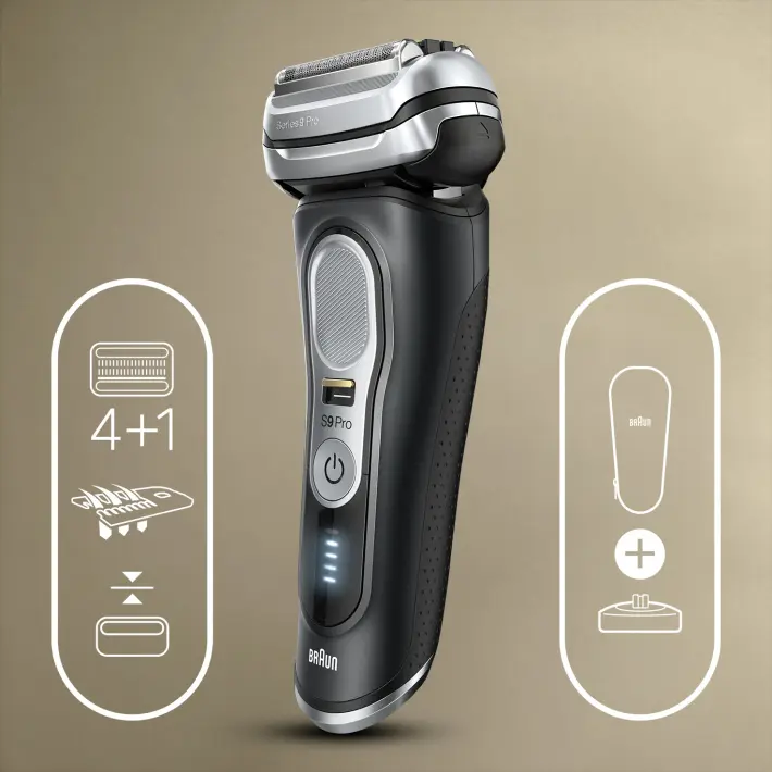 Series 9 Pro 9410s Wet & Dry shaver with charging stand and travel case ...