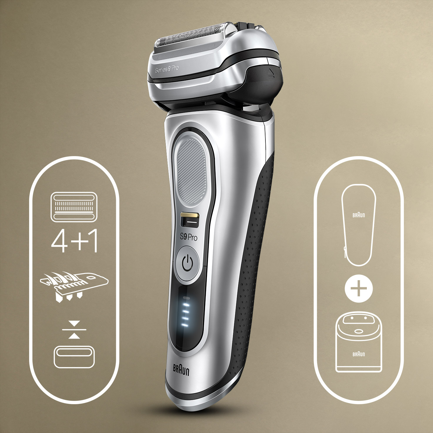 Series 9 Pro 9467cc Wet & Dry shaver with SmartCare center and 