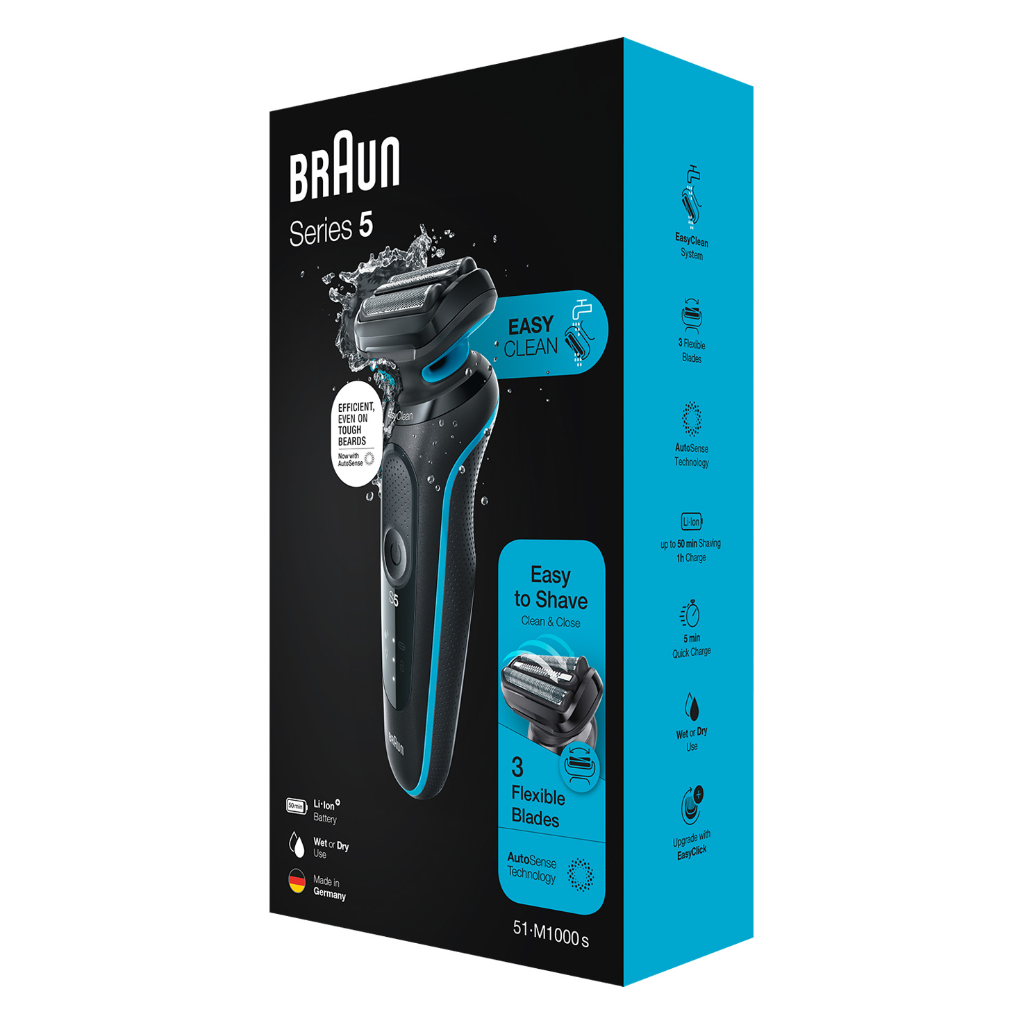 Series 5 51-M4500cs Shaver for Men, Wet & Dry with AutoSense