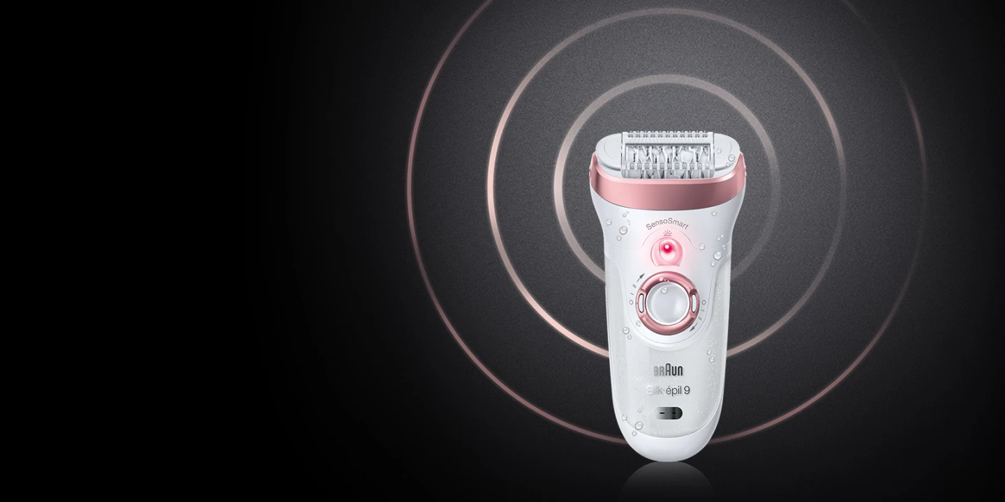 Braun Silk-épil 9 World’s 1st smart epilator. Guides for less pressure to remove even more hair.