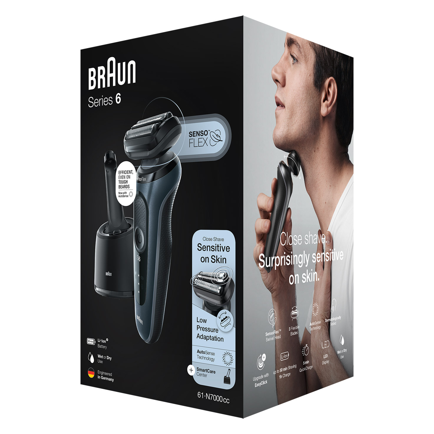 Wet Dry & Braun 6 Series for | Skin Men, SG Shaver Sensitive for