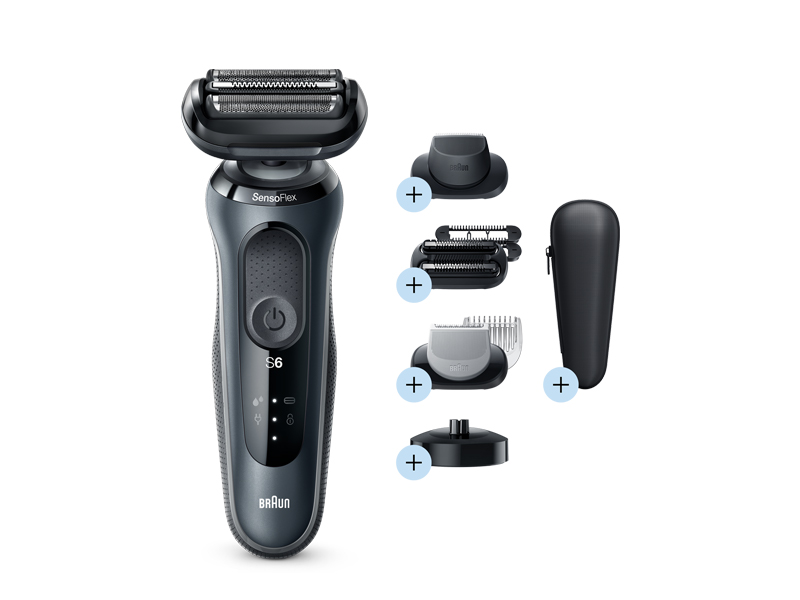 Series 6 61-N4862cs Wet & Dry shaver with charging stand and 3