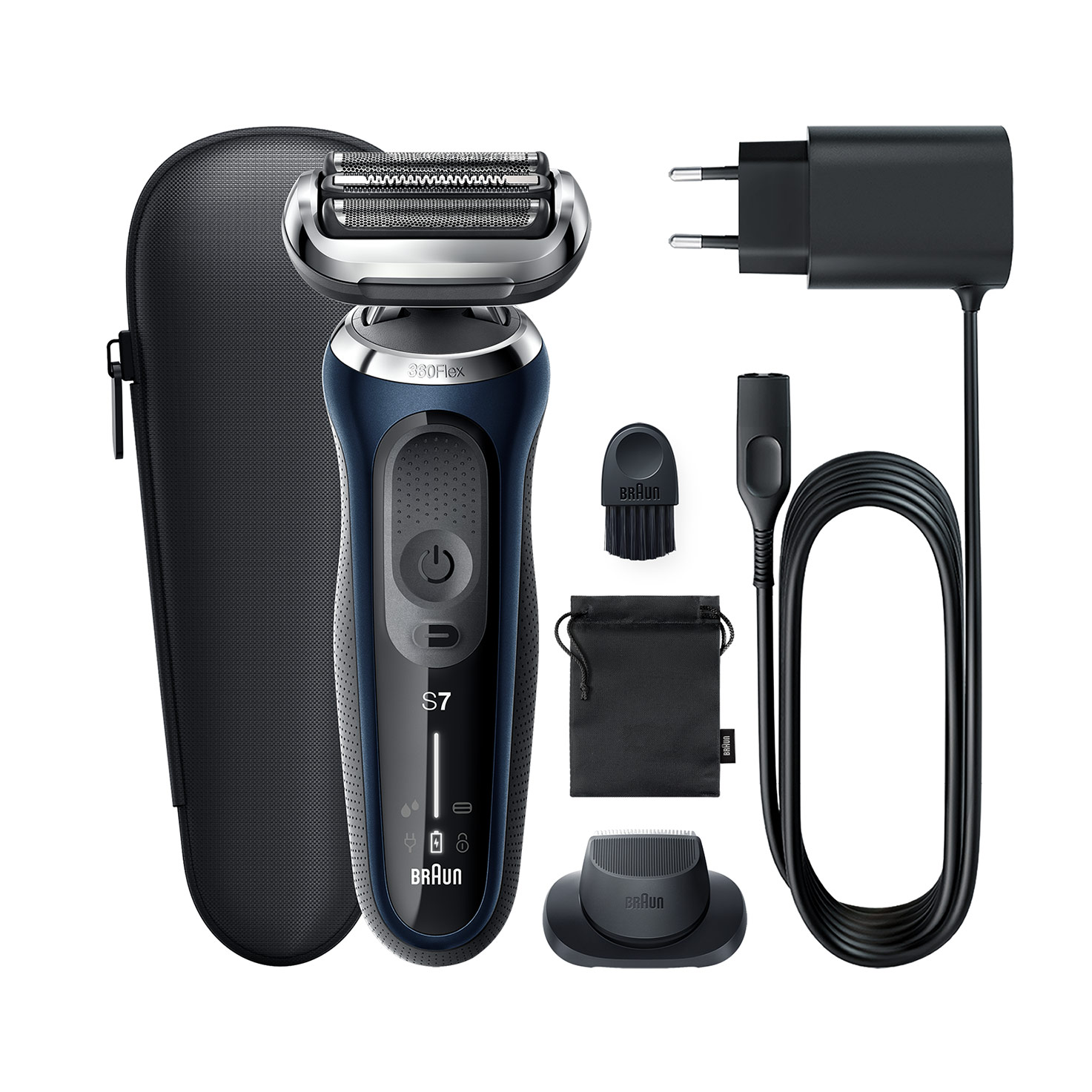 【Kiều Quốc Việt】Braun Series 7 Series 7 Shaver for Men, Wet & Dry with 360° Flex head