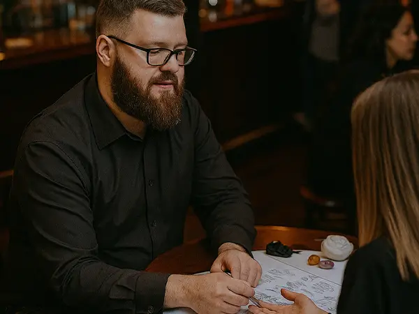 Reading in a bar